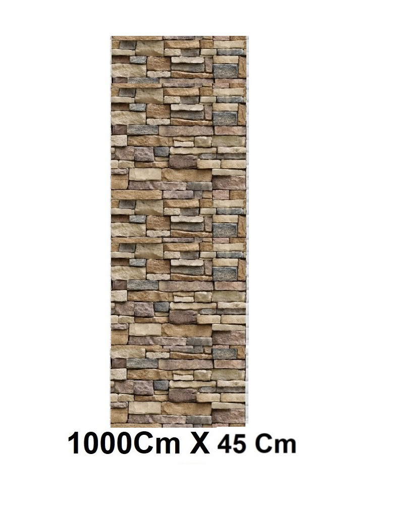 Tapet  Autoadeziv Cu aspect Piatra Naturala  10 Metri x45 cm -Rezistent la Apa-Spalare usoara